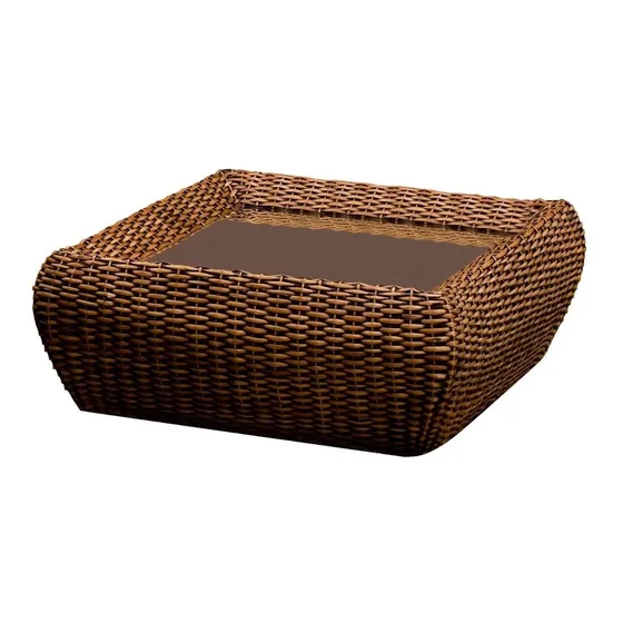 Mesa De Centro Em Madeira 40x100x100cm