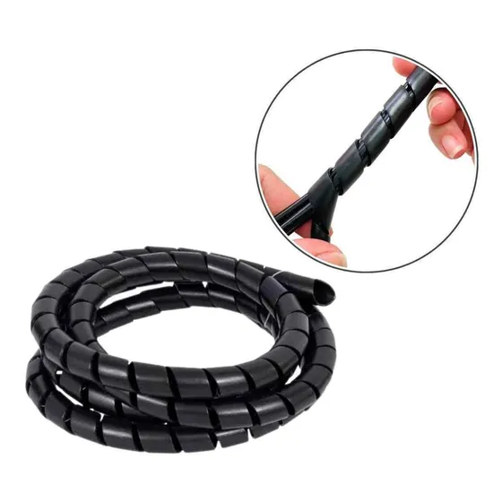Organizador De Fios Cabos Espiral 10mm Informática 5 Mts Top