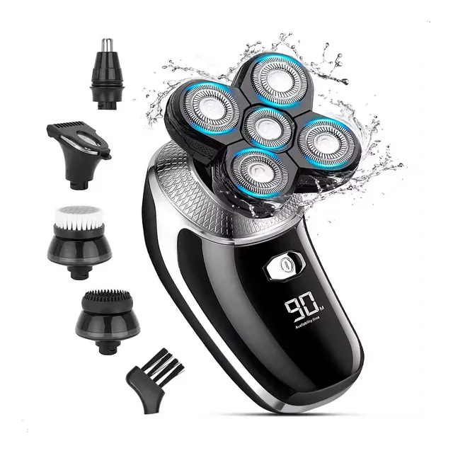 Maquina De Afeitar 5 En 1 Rotativa Eléctrica Kit De Afeitado