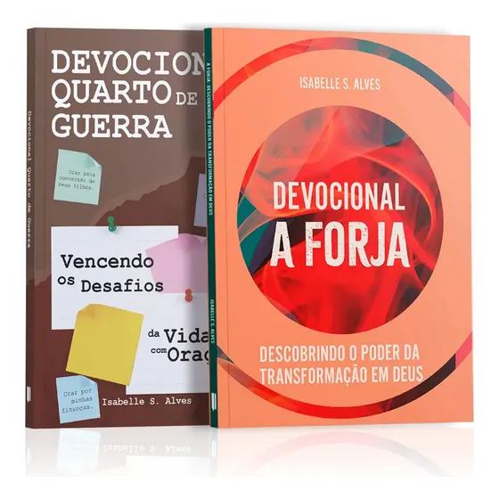 Kit 2 Livros - Vidas Forjadas Na Fé | Devocional A Forja E Devocional Quarto De Guerra