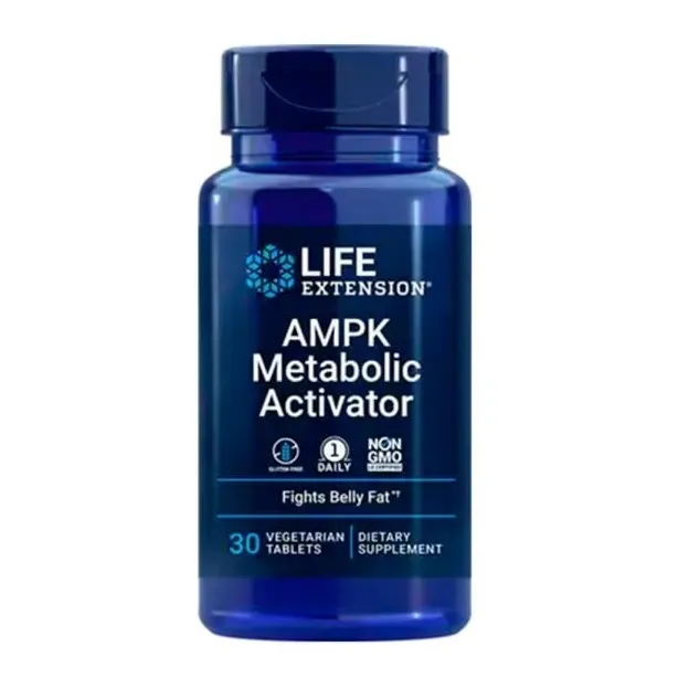 Life Extension Activador Metabólico Ampk, 30 Tabs Sabor Sin Sabor