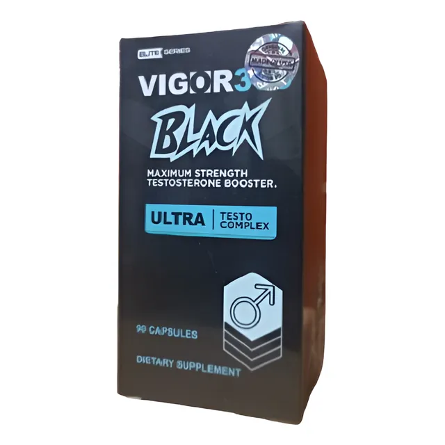 Suplemento Vigor Black 90 Cápsulas Potencia Masculina