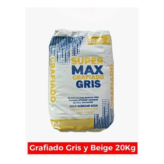 Grafiado Gris 20kg Supermax
