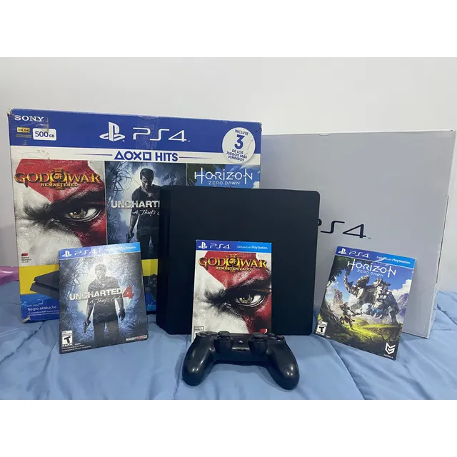 Play Station 4 Slim 500 Gb Sony + 3 Juegos + 1 Joystick