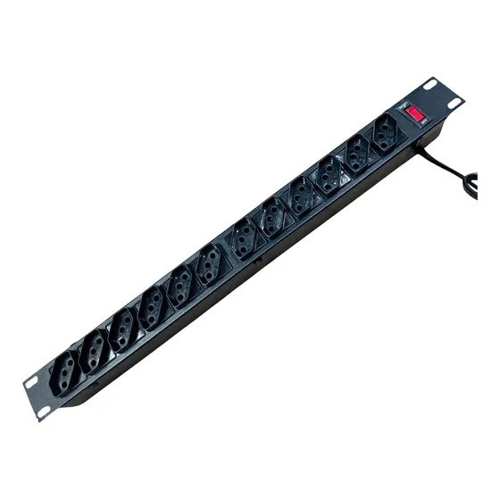 Filtro De Linha 12 Tomadas Extensão Eletrica Mvolts Dps 10a Cor Preto 127/220V
