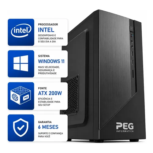 Pc Home Office Intel I5 3470-16gb - Ssd 240gb - Windows 11