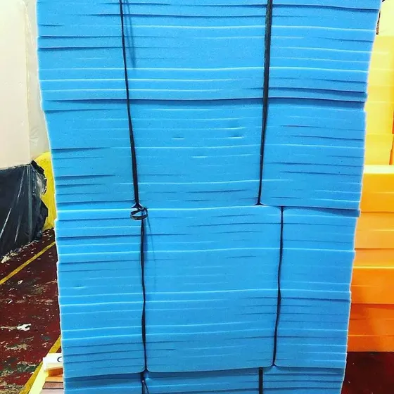 Láminas De Goma Espuma Azul 4 Pulgada