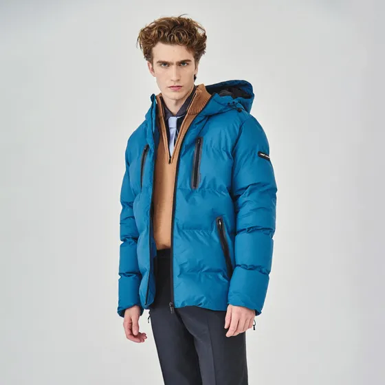 Campera Parka Ubuntu Hombre Nylon Impermeable Capucha