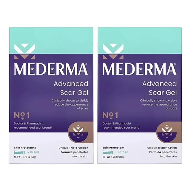 Gel Mederma Advanced Scar 50g Desvanece Cicatrices 2piezas Tipo De Piel Todo