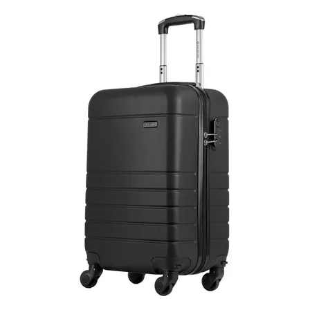 Mala De Bordo 10kg Rodas Removíveis Medidas Aprovadas 55cm C Preto Lisa