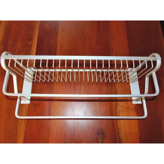 Porta Toallas Toallero Doble Con Cesta Aluminio Mate Shakura