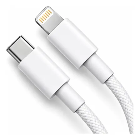 Cabo Carregador Turbo 30w Para iPhone 11 12 13 14 Xr Branco