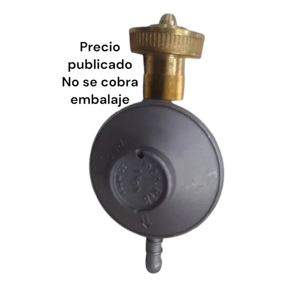 Regulador De Gas Clip On Chupón Boca Ancha Bombona 10 Kg