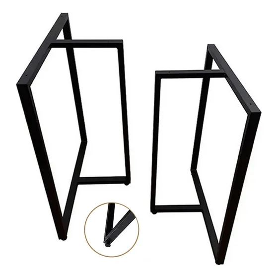 2 Pés Mesa Escritório Cozinha Janta + Nivelador Antiderrante