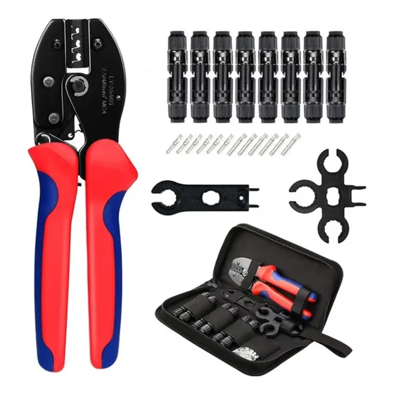 Kit Solar Conector Mc4 Crimpadora - 8 Pares -