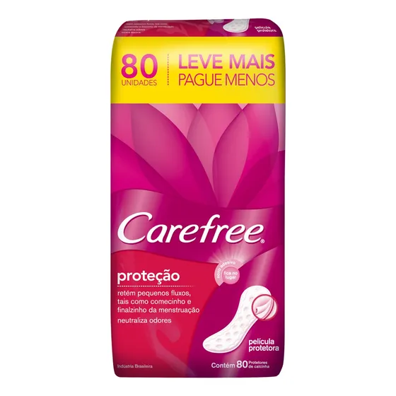 Absorvente Diário Carefree 80 Unidades
