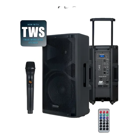 American Audio Bafle Recargable 12  200w Con Mic Inalambrico