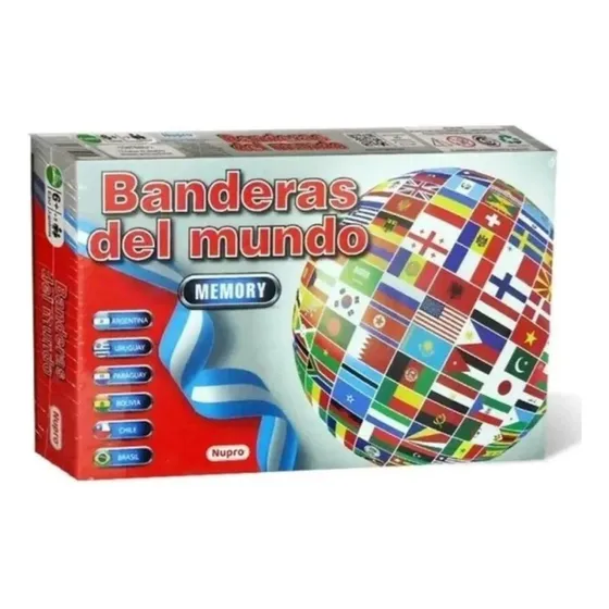 Juego Banderas Del Mundo Memory Nupro - Art. 2000