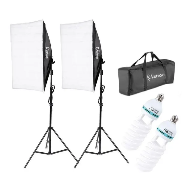 Softbox 24 X16 Socket Kit De Luces Fotografia Canon Nikon