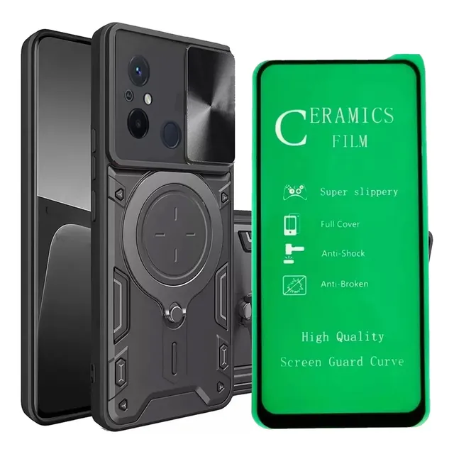 Funda Estuche Antichoque Reforzado + Protector De Pantalla Para Xiaomi (hidrogel O Vidrio Cerámico)
