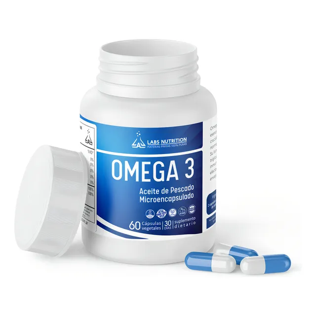 Omega 3 Puro X 60 Cápsulas 600 Mg Sabor Neutro