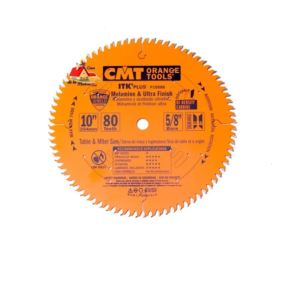 Disco Sierra Circular Cmt P10080,  (10p) (80t) Agujero 5/8  