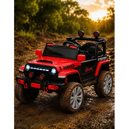 Jipe Elétrico Infantil Bang Toys 12V Vermelho Controle Remoto 3 a 5 Anos