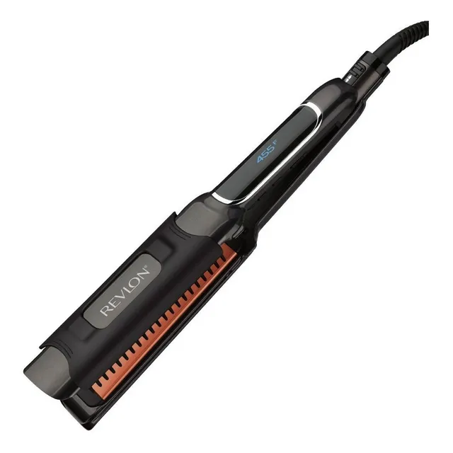 Plancha de cabello Revlon Pro Collection Copper Smooth 1 1/2" RVST2185 negra