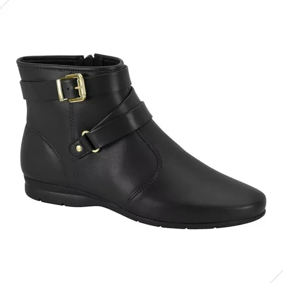 Bota Cano Curto Fivela Beira Rio Conforto Original