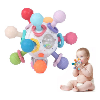 Juguete Sonaja Bebe Mordedera Sensorial Estimulación Color Juguete Sonaja Bebe Mordedera Sensorial Estimulación Color