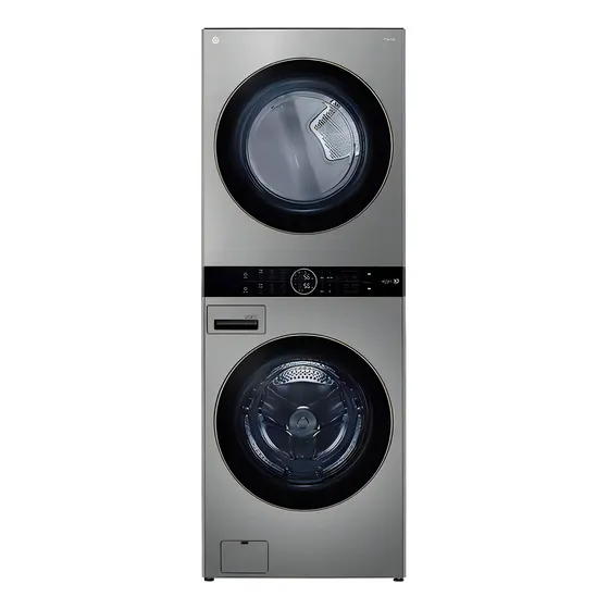 Lavadora LG Washtower22kg & Secadora 22kg Plateada Color Plateado 120v