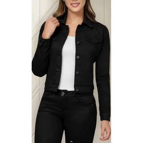 Espectacular Chaqueta De Dama En Jean Excelente Calidad