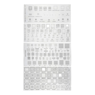 4 Stencil Bga Reballing 154 Cpu Celular Tablet Ic Universal 4 Stencil Bga Reballing 154 Cpu Celular Tablet Ic Universal