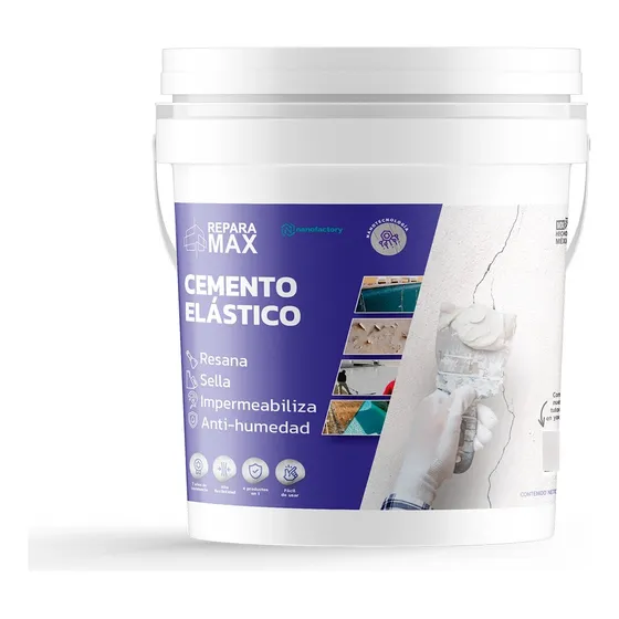 Reparador De Fisuras Y Grietas Flexible Cemento Elastico 18k