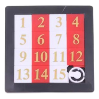Juego Puzzle 15 Acomoda Desliza Plástico Números Juego Puzzle 15 Acomoda Desliza Plástico Números