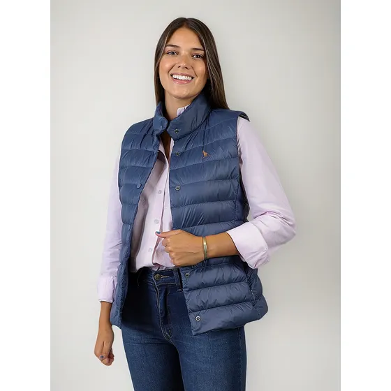 Chaleco Inflado Dama Raidistas Azul