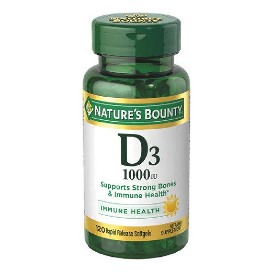 Suplemento Nature´s Bounty Vitamina D3 120 Cápsulas Blandas