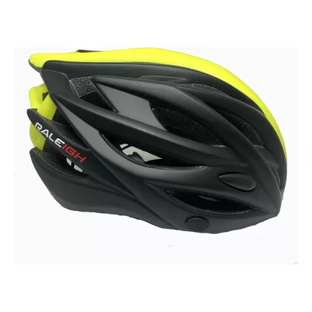 Casco Mountain Bike Raleigh 29 Ventilaciones Bicicleta Color Negro/amarillo Talle M