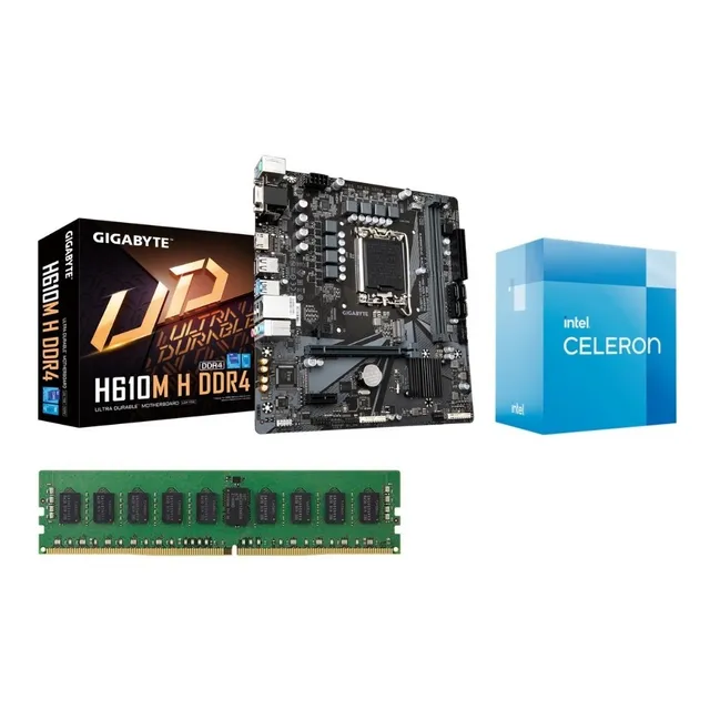 Kit Actualización Intel Celeron G6900 H610 Ram 4 Gb Kt