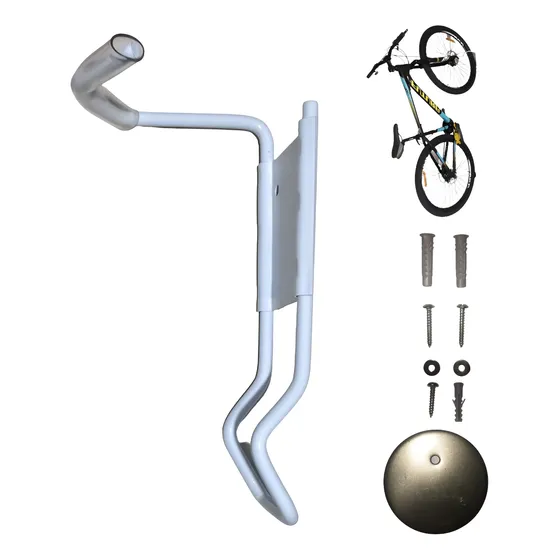 Gancho Soporte Para Colgar Bicicleta Forma Vertical Antirobo