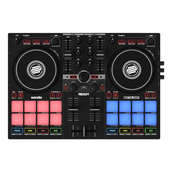 Controlador Compacto Reloop Ready De 2 Decks - Preto