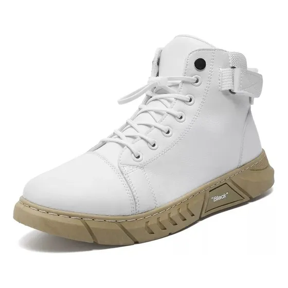 Bojue® Botas Casuales Hombre Martine De Cuero Con Cremallera
