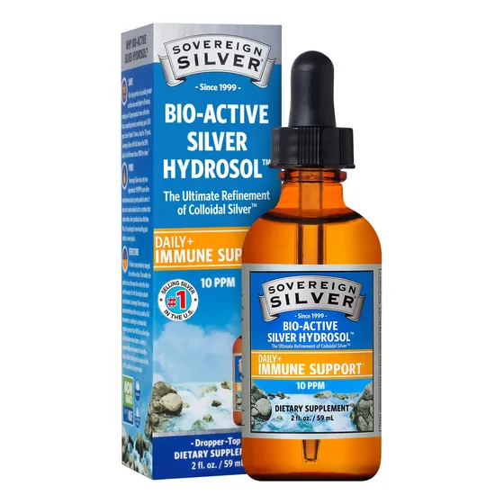 Suplemento Sovereign Silver, Hidrosol De Plata Bioactivo, 60