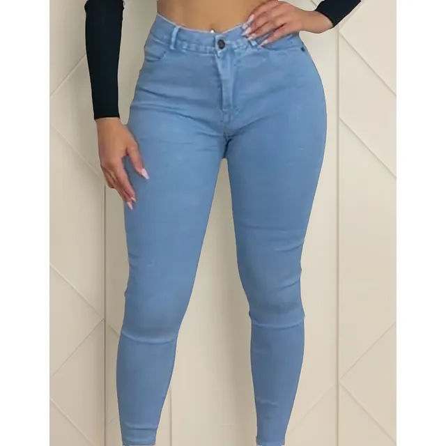 Pantalón Leggins Tipo Jeans Elástico De Mujer (colores)