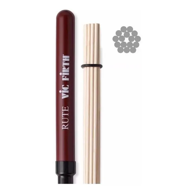 Vic Firth Rute Brush Escobillas Madera Color Natural