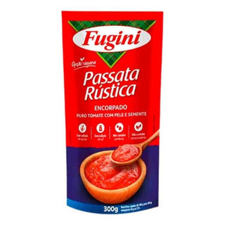 Kit C/ 4 Molho De Tomate Passata Rustica Fugini Sache 300 G Kit C/ 4 Molho De Tomate Passata Rustica Fugini Sache 300 G