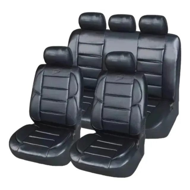 Funda Asiento Auto / Camioneta Eco Cuero  Acolchada Riñonera
