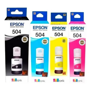 4 Pack Botella Tinta Epson T504 L4150 L4160 L6161 L6171 4 Pack Botella Tinta Epson T504 L4150 L4160 L6161 L6171