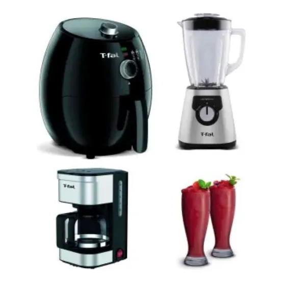 Combo Cocina Freidora Licuadora Cafetera 5 Piezas T-fal
