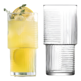 2 Copos Vidro Transparente EmpilhĂĄvel Suco Ăgua Long Drink 2 Copos Vidro Transparente EmpilhĂĄvel Suco Ăgua Long Drink